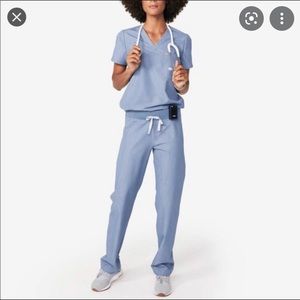 Heather Indigo Figs Scrub Set